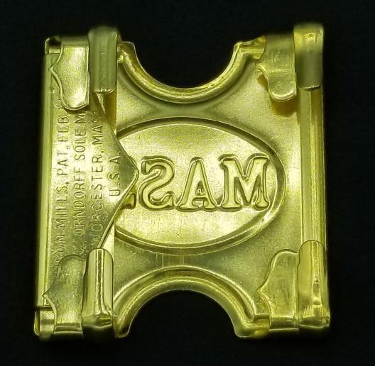 1881 ANSON MILLS BUCKLE-MASS.BACK 